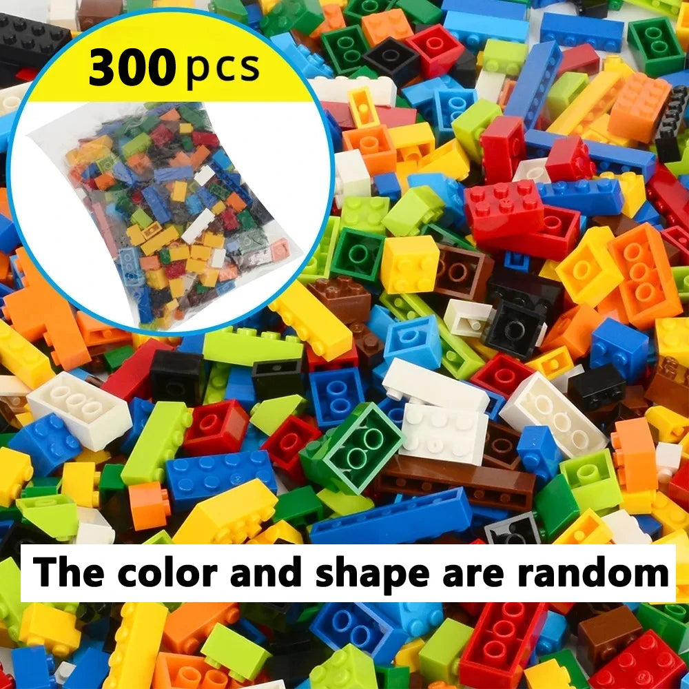 Random DIY Creative Building Blocks Bulk Set Urban Classic Building Blocks Assembled Birthday Gift Children's Educational Toys Qme Opp bag