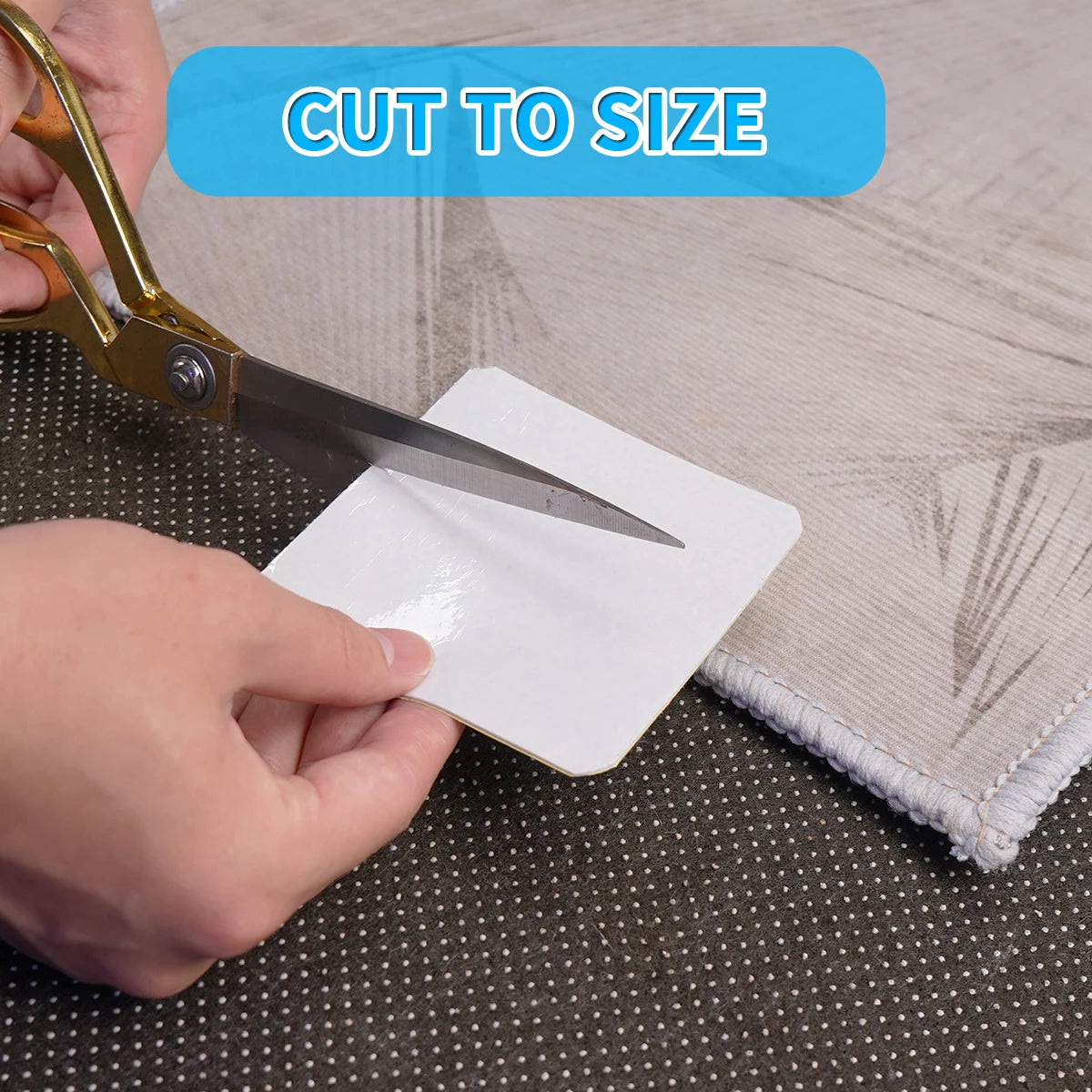 4/8Pcs Non-Slip Rug Gripper Tape Washable Carpet Pad for Hardwood Floors Reusable Fixed Sticker for Bathroom Qme