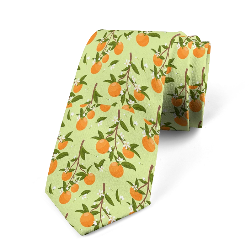 Funny Cartoon Fruit Printed Tie Men's Suit Personality Business Qme style2