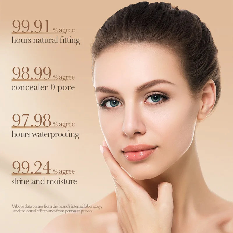 Smooth Concealing Liquid Foundation Natural-looking Bb Cream Flawless Qme