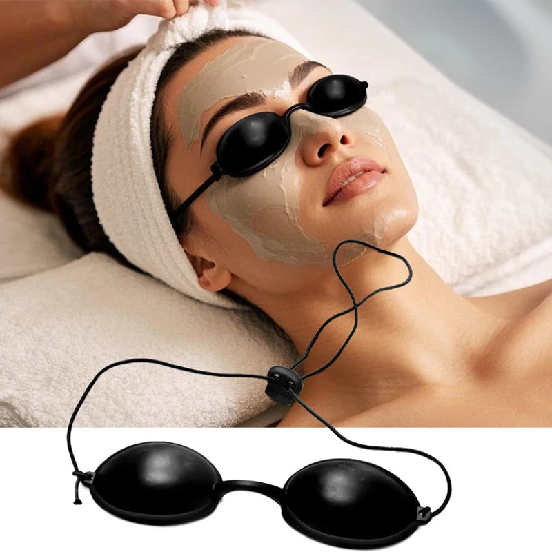 Silicone Protectve Eye Goggle IPL Laser LED UV Lamp Treatment Qme
