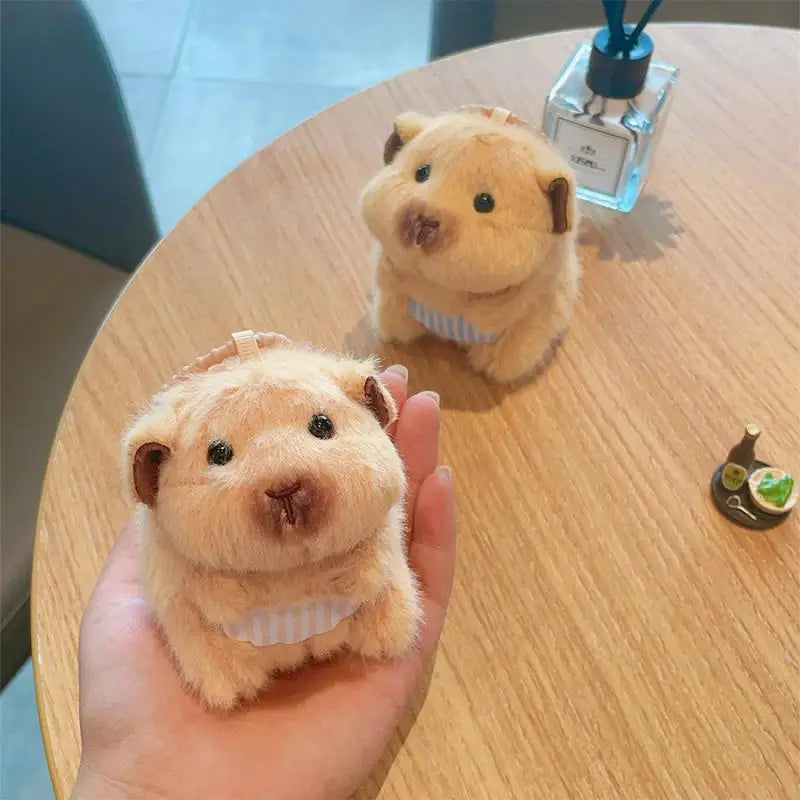 Cute Backpack Hanging Decoration Gifts Hamster Plush Keychain Cartoon Qme