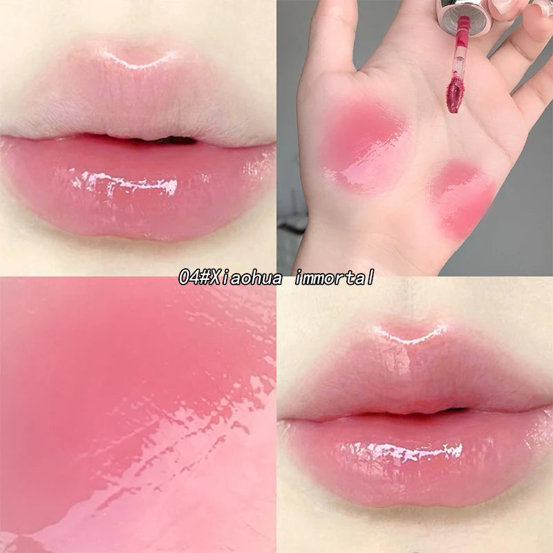 Gegebear Water Gloss Lip Glaze Mirror-like Makeup Not Easy Stain Cup Qme GX1138-04