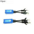 10pair RJ45 splitter combiner uPOE cable, two POE camera use one net cable POE Adapter Cable Connectors Passive Power Cable Qme 10pair