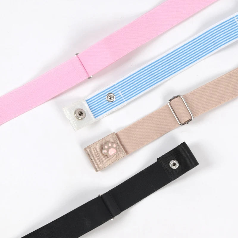 Traceless Invisible Belt Adjustable Elastic Waist Band Buckle-Free Belts for Women Quality Jeans Pants No Buckle Easy To Wear Qme