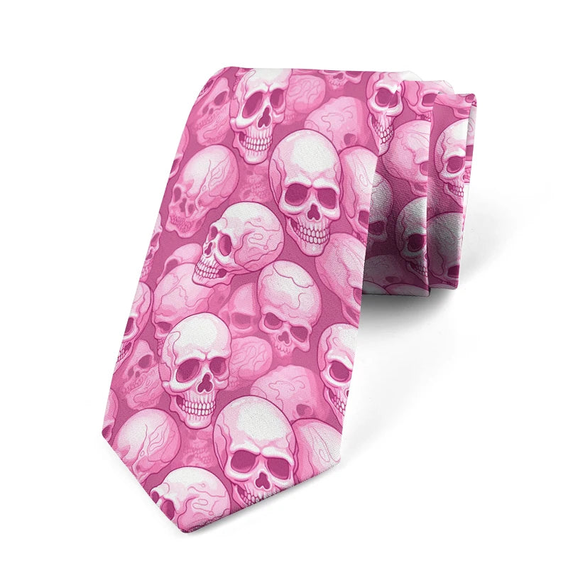 Funny Skeleton 3D Printed Tie Fashion Casual Business Office Unisex Qme style7
