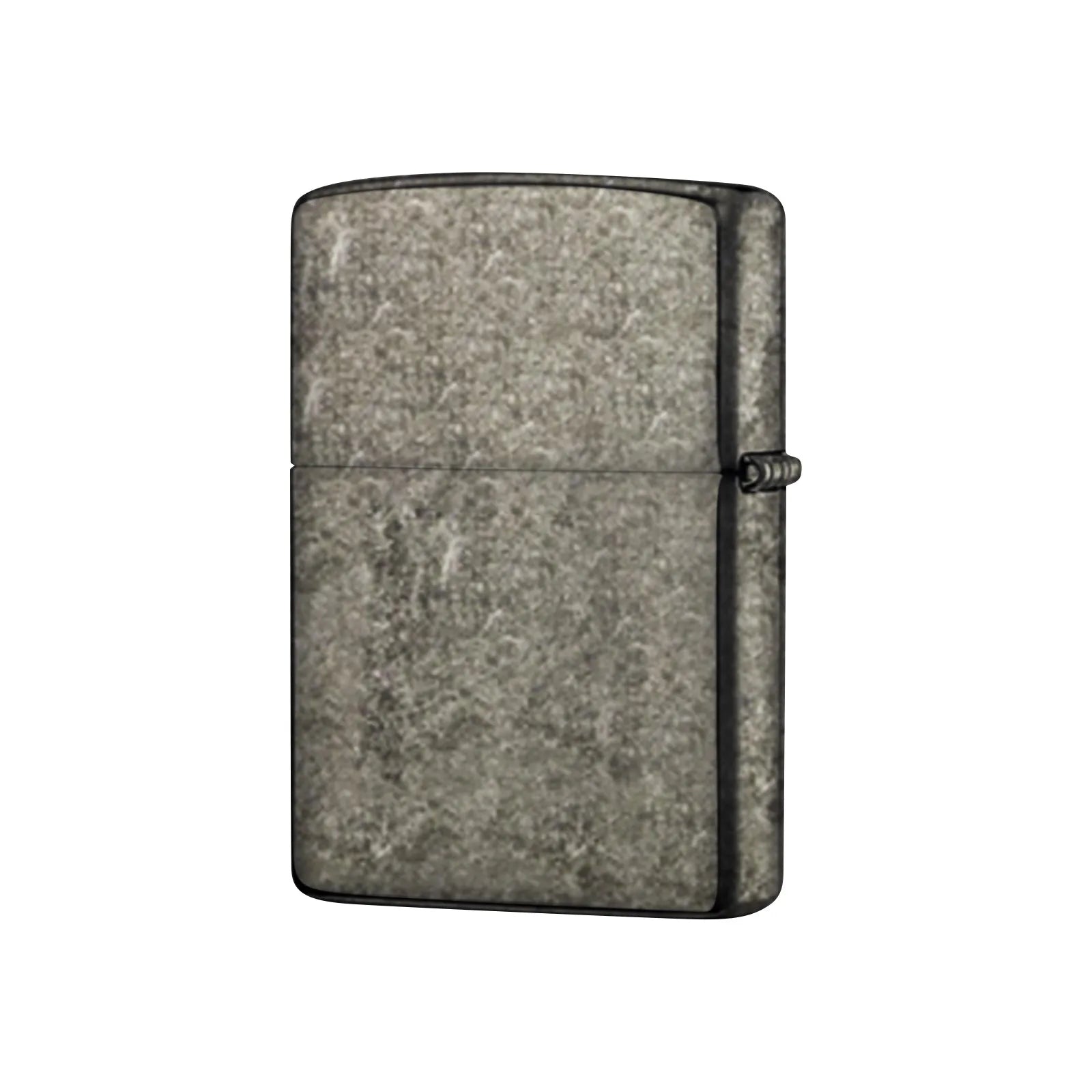 Lighter Cigarette Case Copper Dustproof Moistureproof Universal Lighter Case High-End Lighter Accessories Men Gift Qme Silver