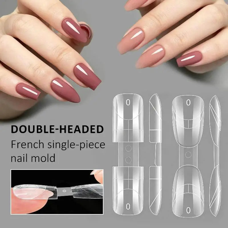 Nail Dual Forms Fast Extension 1 Crystal Armor Mold Salon Qme