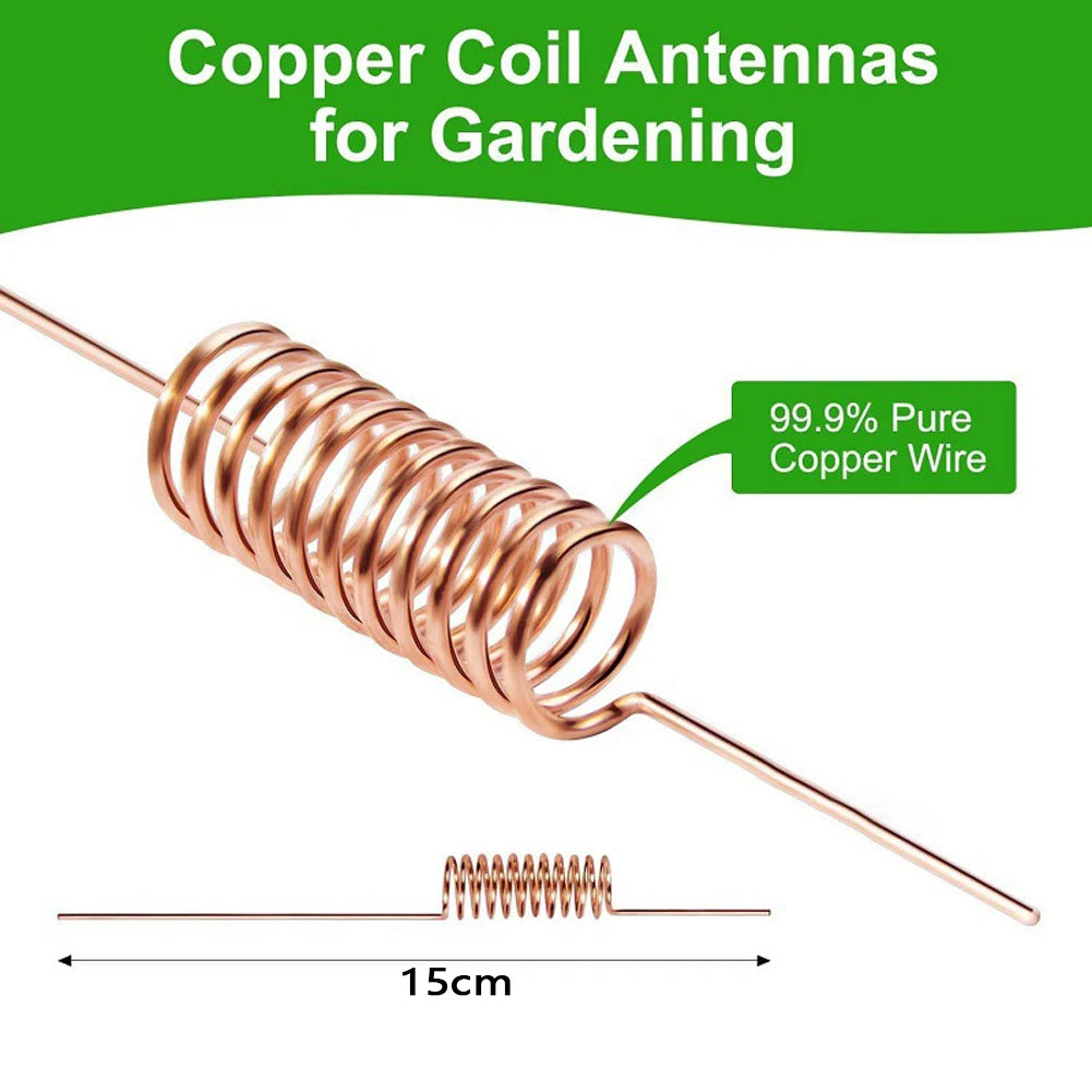 Electroculture Plant Stakes Garden Coppers Coils Antennas Growing Qme
