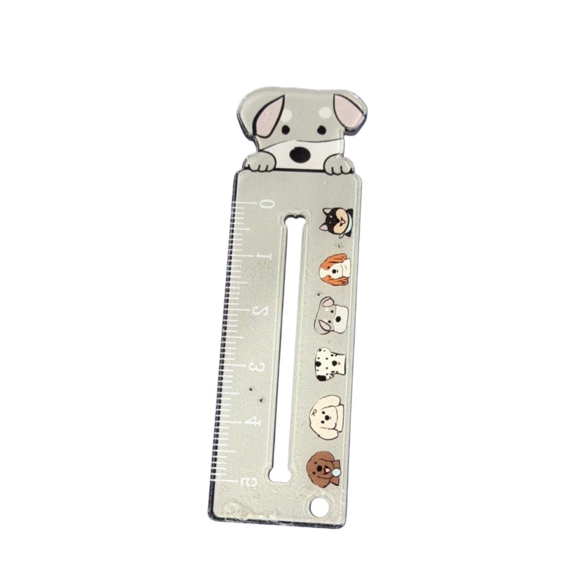 Cute Cartoon Animal Cat Dog Ruler Mini Portable Stationery Pendant Qme A5