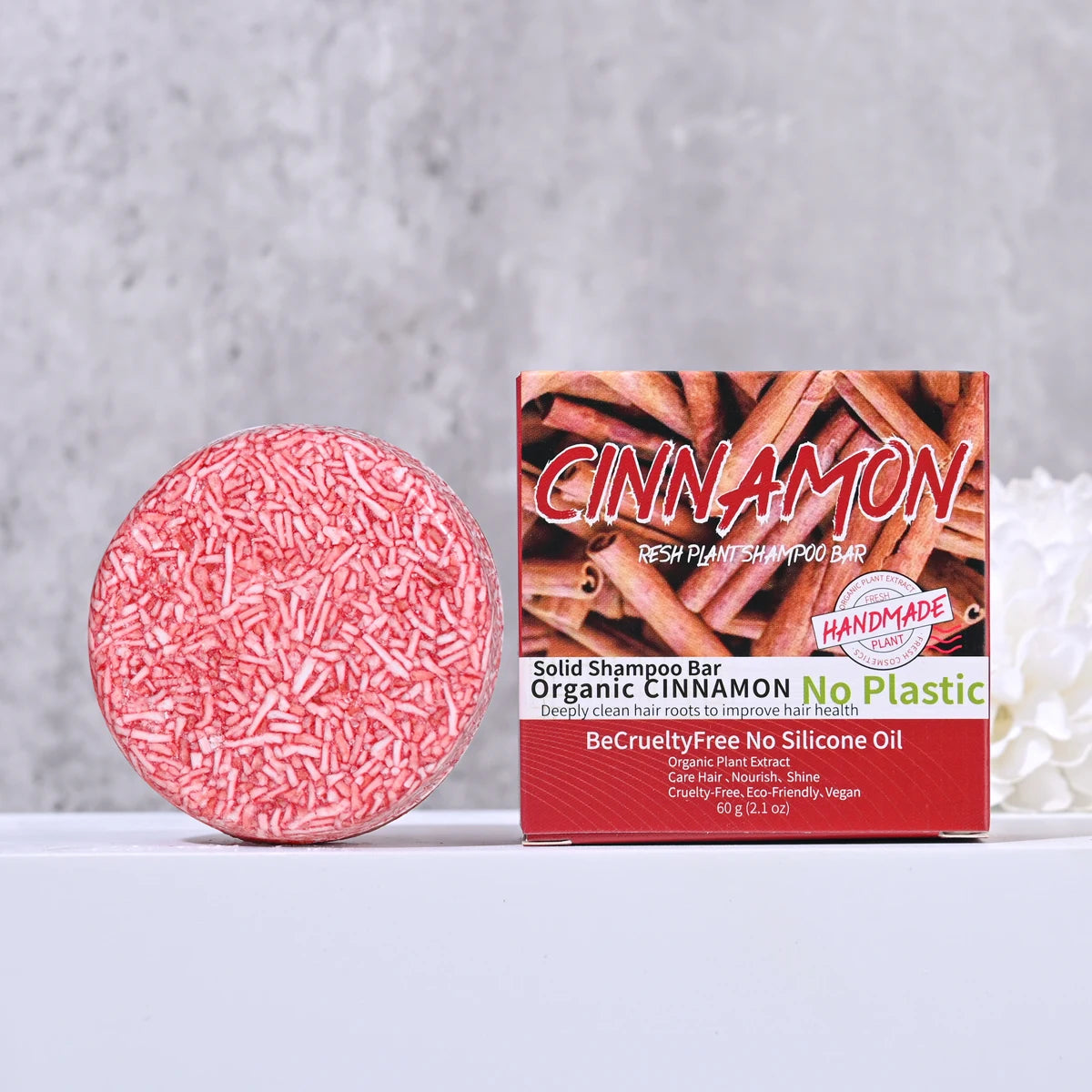 Private Label Cinnamon Essential Oil Shampoo Soap Handmade Organic Qme