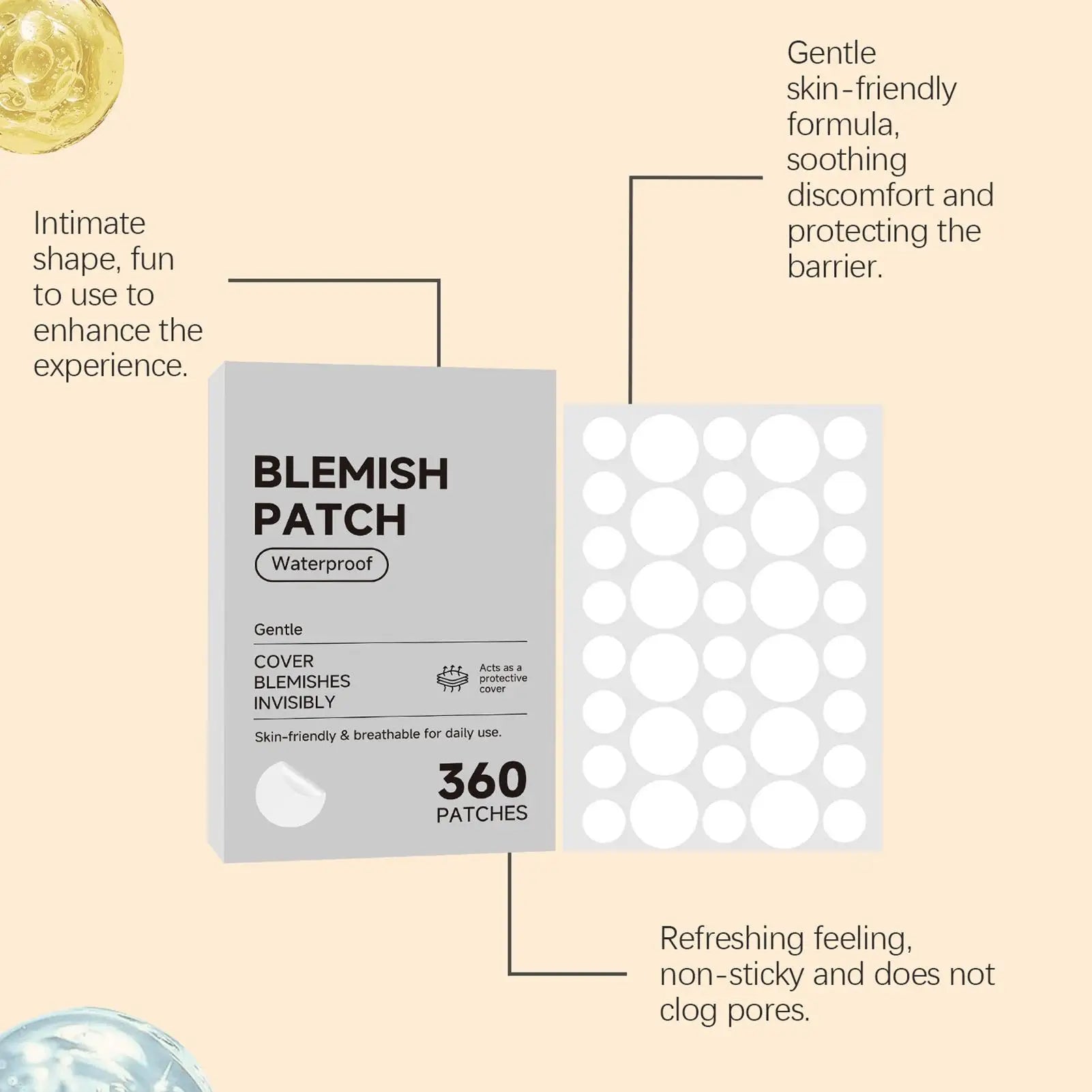 Anti-ance Patch Acne Marks Concealer Dots Repair Face Zit Hydrocolloid Waterproof Acne Spot Covering Patches Concealer Sticker Qme