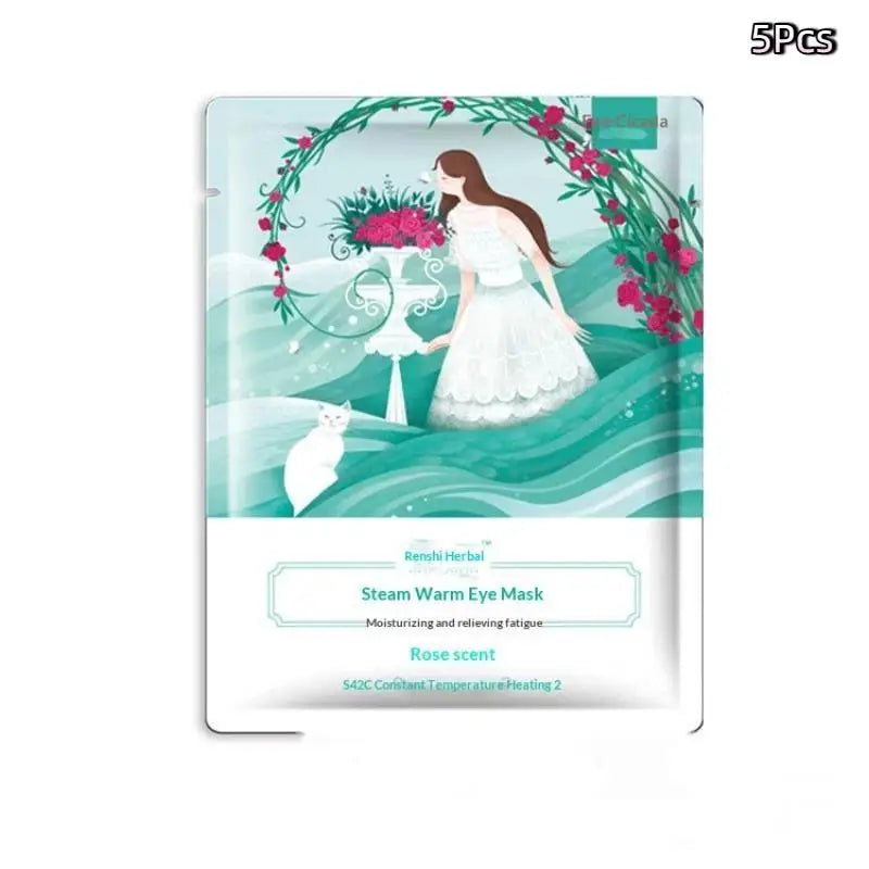 Disposable Steam Eye Mask Warm Massage Relieve Fatigue Anti Dark Qme A3