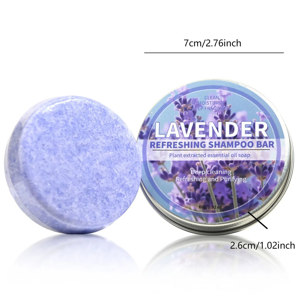 Lavender Essential Oil Shampoo Bar Plant Extract Essence Deep Qme