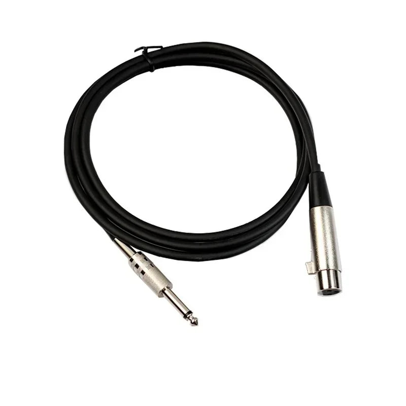Microphone Cable XLR To Jack Mic Lead Aux Cable TRS 6.35 Mm/6.5 Mm Male To XLR Female Mic Cord for Guitar Mixer Stereo Amplifier Qme