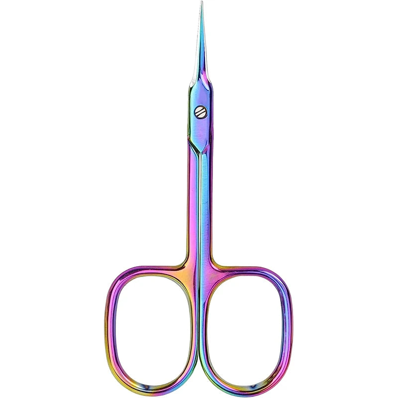 Russian Manicure Scissors Curved Tip Nail Grooming Shears Qme MULTI