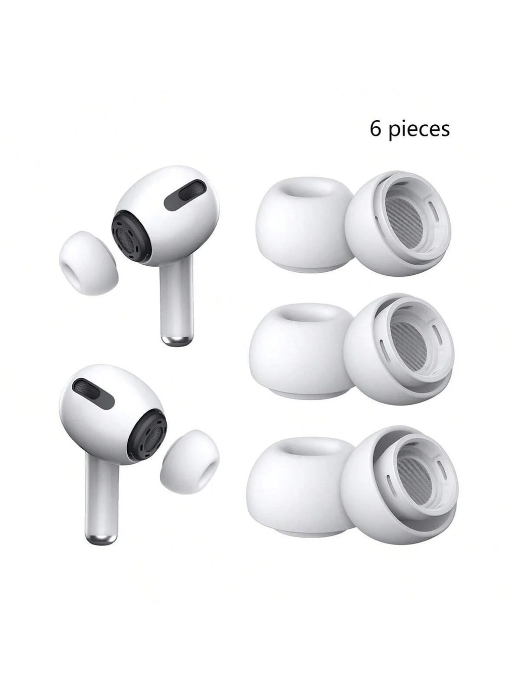 Suitable Airprods Silicone Ear Caps Wireless Bluetooth Earphone Qme