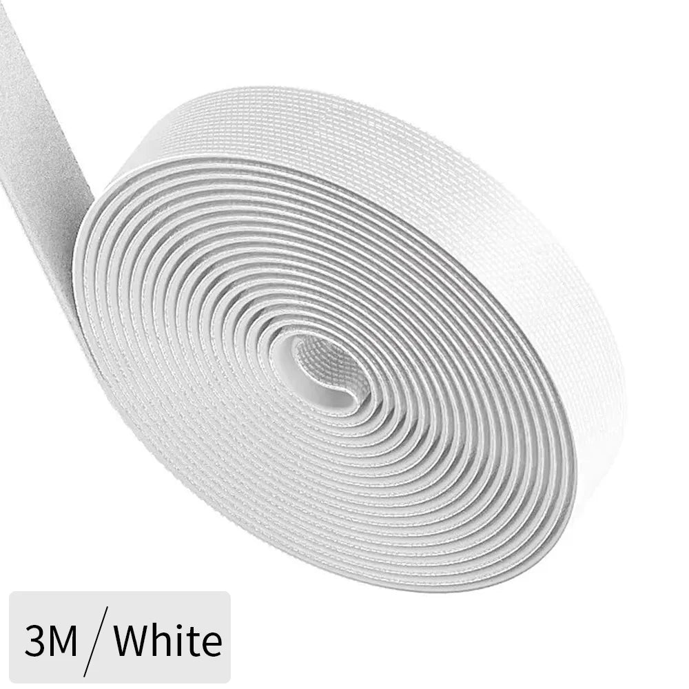 5/3/2/1/0.5m Cable Organizer USB Cable Wire Winder Clip Earphone Mouse Cables Management USB Charger Protector For Mobilephone Qme White 3m