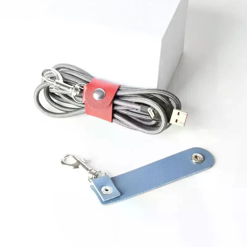 Fashion PU Leather Keychain Simple Keychain Pendant Anti-lost Key Chain Creative Car Key Strap Fashion Jewelry Bag Decoration Qme