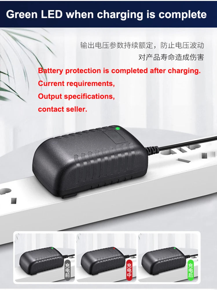 12.6 V1A 2A DC Power Adapter 18650 Lithium Battery Li-ion Charger for 3s 12.6V 2000MA Lithium Battery Pack Qme