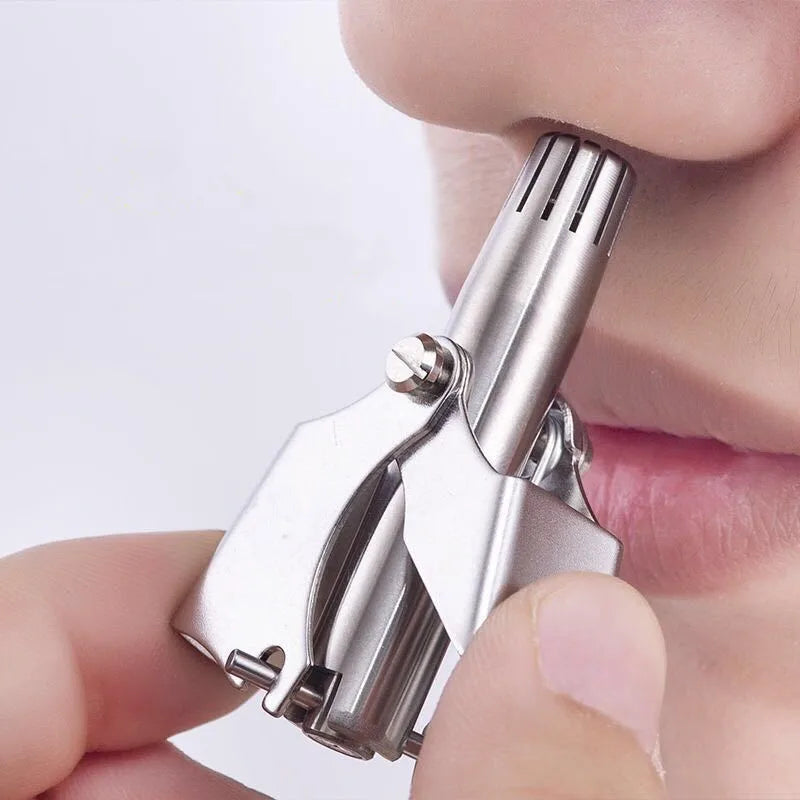 Men's Nose Hair Trimmer Stainless Steel Manual Suitable Razor Qme
