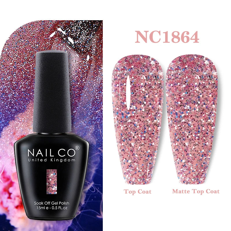 NAILCO Rubber Base Gel Polish Milky Pink Jelly White Beige 6Colors