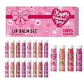 20PCS/Box Luxury Gift Set Lip Balm Set Hydrating and Glossy For Dry Lips Valentine's Day Gifts Women's Qme Lip Balm Set