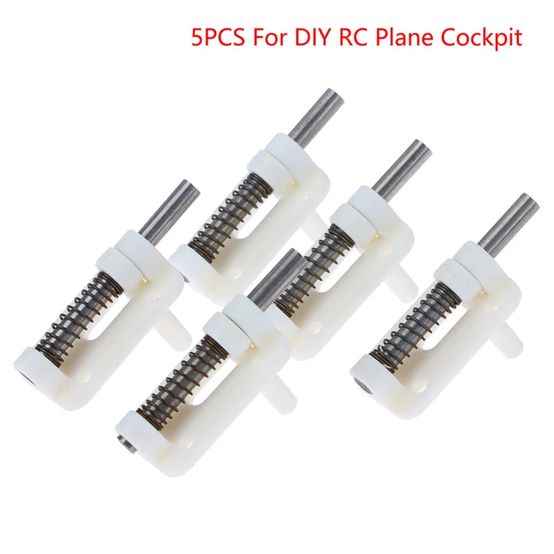 Canopy Lock DIY RC Plane Cockpit Hatch Door Fixed Cover Aircraft Qme White