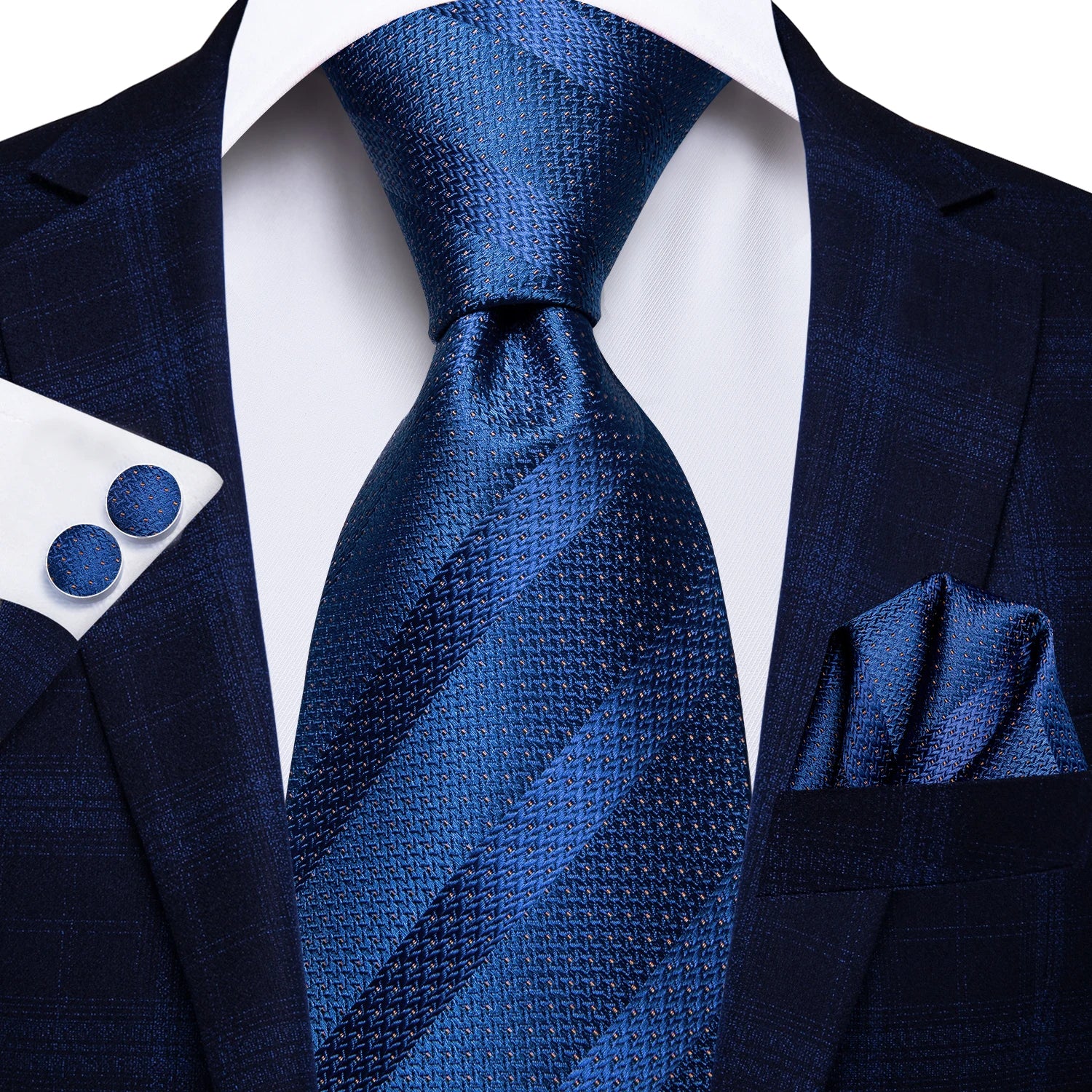 Navy Blue Striped Wedding Tie Men Fashion Design Green Red Necktie Qme CN-3167