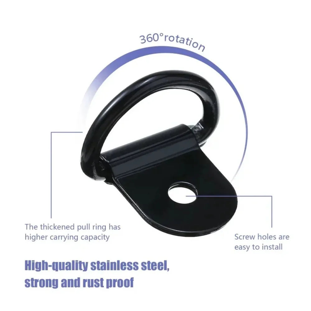 D Rings Tie Down Anchors Ring Pull Hook Stainless Steel Lashing Load Qme
