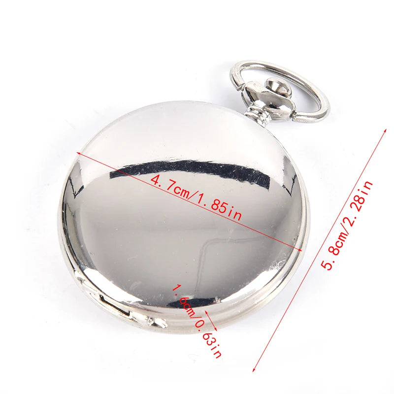Pocket Watch Flip Compass Portable Hiking Navigation Keychain Qme