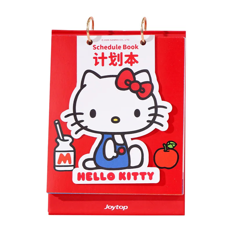 Hello Kitty Daily Planner Self-Discipline and Time Management Planner Stylish Notebook for Students Qme
