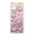 Hello Kitty Kuromi Cartoon Crystal Stickers Student 3D Embossed Qme 1