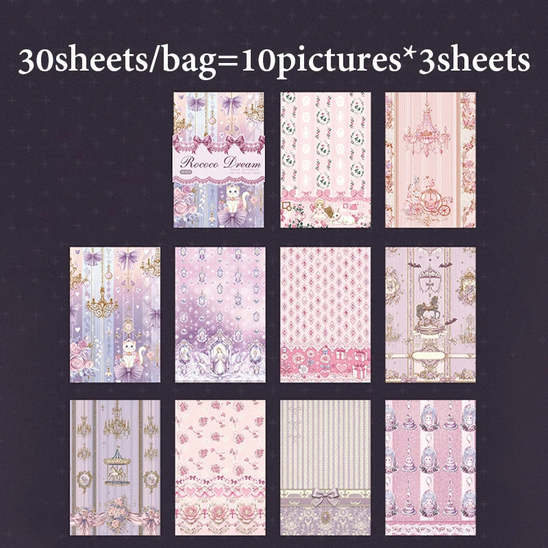 Soft Pastoral Textured Scrapbook Paper, Plaid & Floral Prints for Journal Background Collage Perfect Gift Choice Qme A