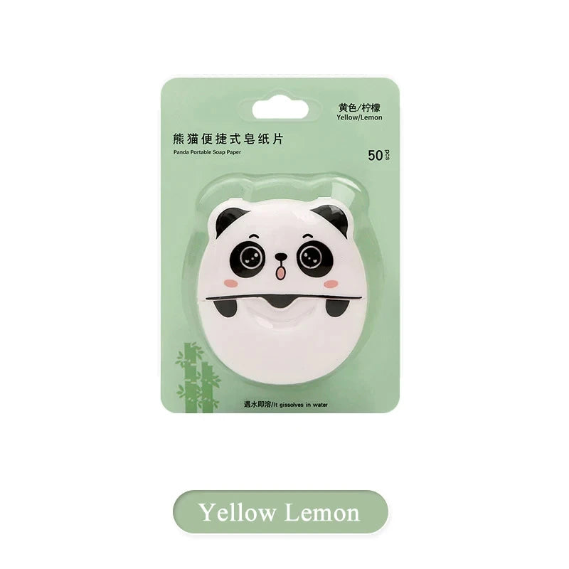 20/50pcs Travel Portable Soap Paper Disposable Hand Soap Cleaner Bath Washing Hands Clean Scented Slice Mini Paper Soap Qme 50PC-Yellow