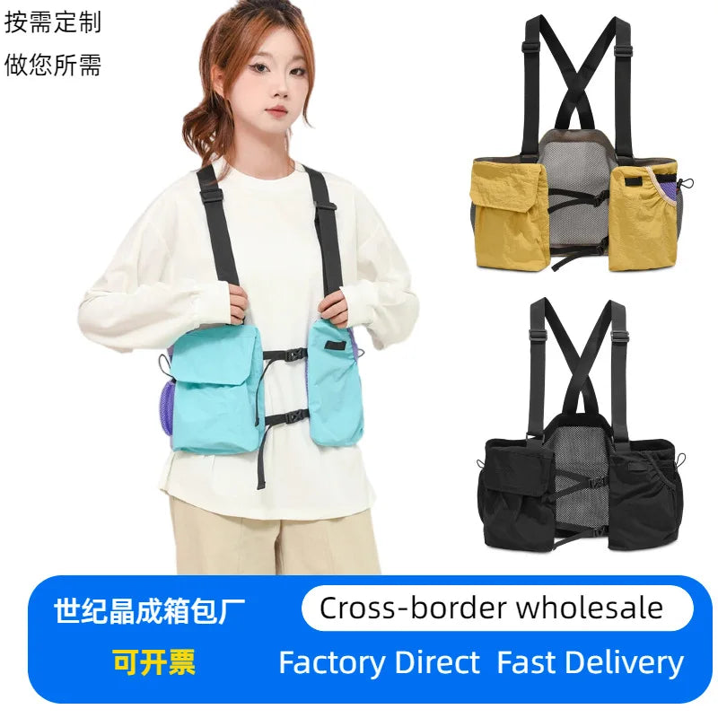 Summer Dopeamine Tactical Vest Bag Women Lightweight Multi-pocket Qme