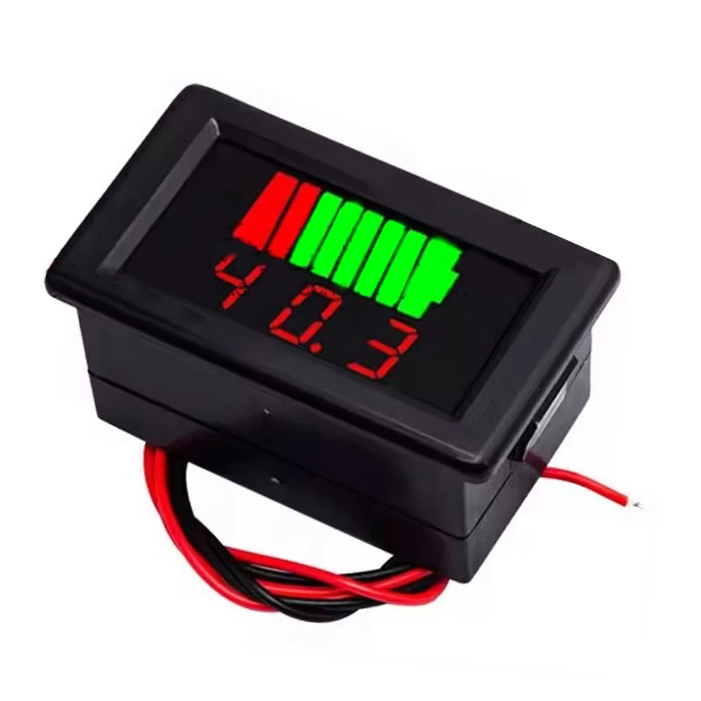1 Pc Voltmeter 12-72V Car Marine Motorcycle Digital Voltmeter Voltage Meter Battery Gauge Voltmeter Tester Monitor Power Tool Qme water proof red