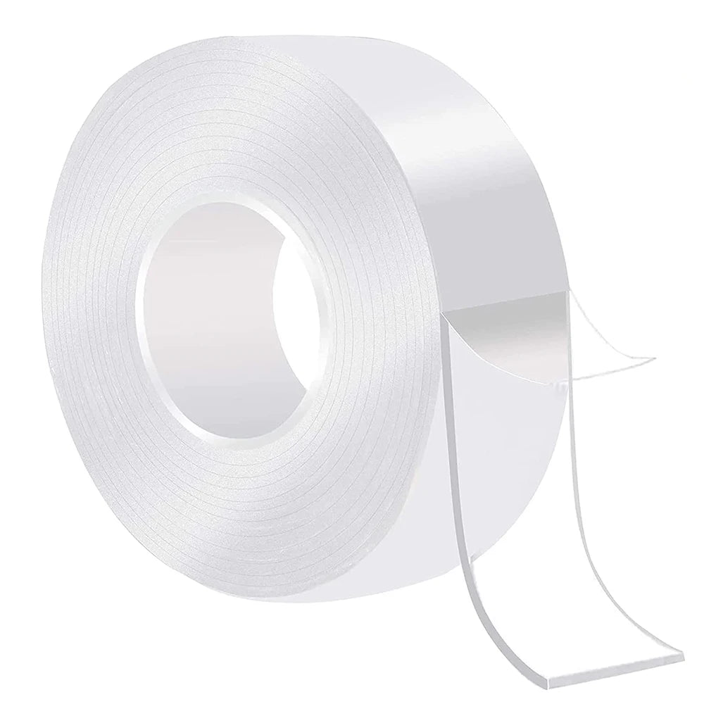 1-10m Nano Double Sided Adhesive Tape 20/30mm Width Heavy Duty Reusable Waterproof Mounting Sticky Strip Ultra Strong Tape Qme Transparent 2M 1mm|30mm|China Mainland