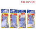 Lots Durable Fish Bait Net Nylon Folding Fishing Spring Luminous Qme 6M