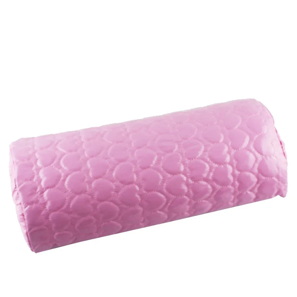 10 Colors Soft Hand Rest Nail Arm Pillow Stand Manicure Table Mat Qme leather pink