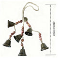 Christmas Bells Floral Wooden Bead Festive Decor Praying Bell Qme black China Mainland AS SHOW