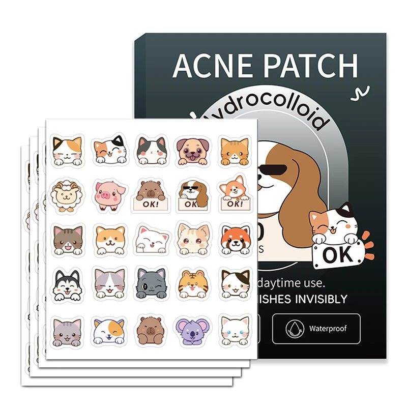 Professional Invisible Acne Pimple Healing Patches Cats Dogs Facial Qme