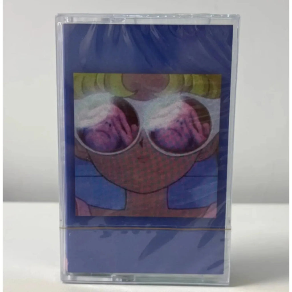 Retro Vaporwave Style Cassette Tape, Anime Sunglass Girl Art Cover, High-Fidelity Analog Audio Media for Fans & Home Decor Qme POP TAPE