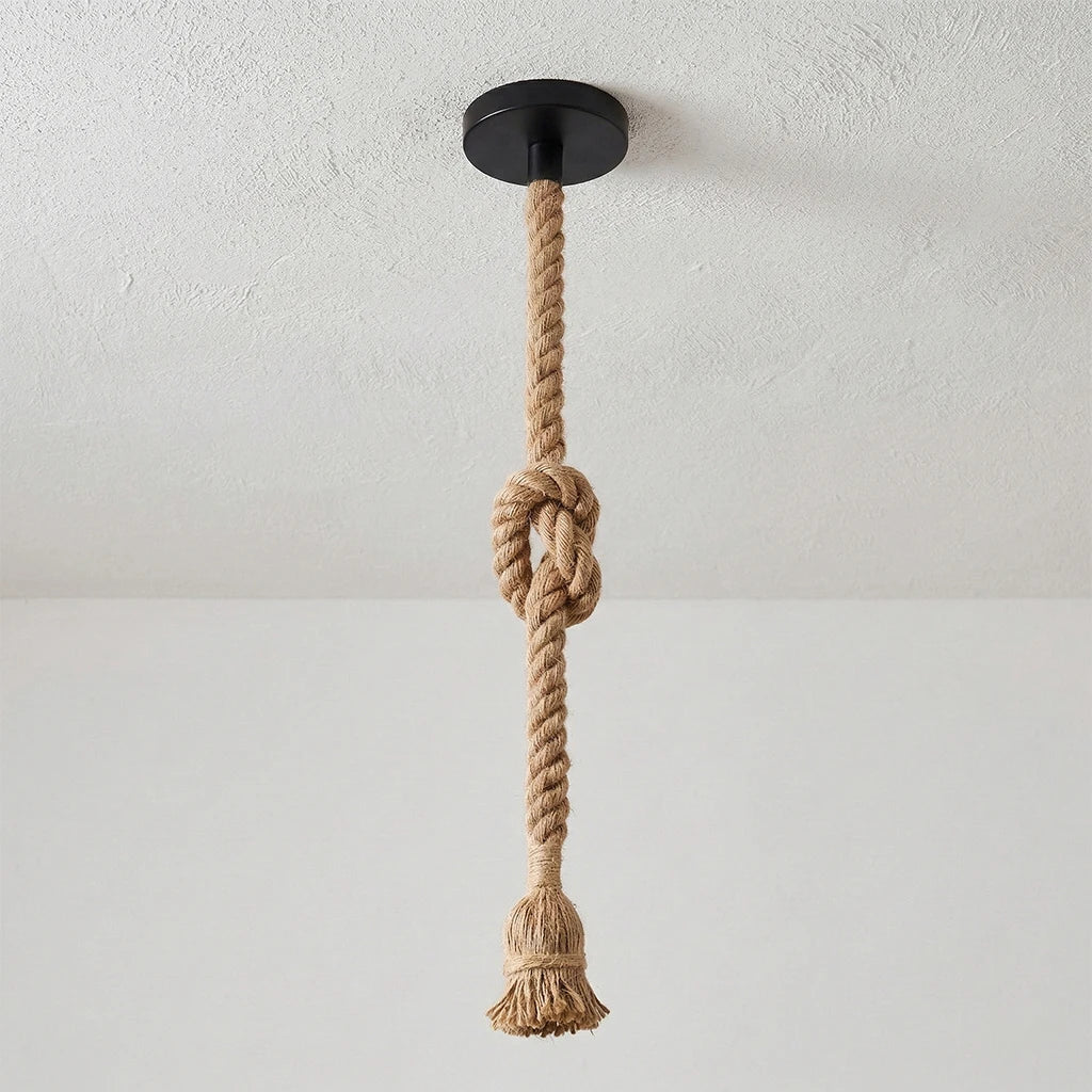 Vintage Hemp Rope-DIY Decor Items Retro Ceiling Pendant E27 Base Loft Industrial Hanging Lamp Pendang Light Home Qme