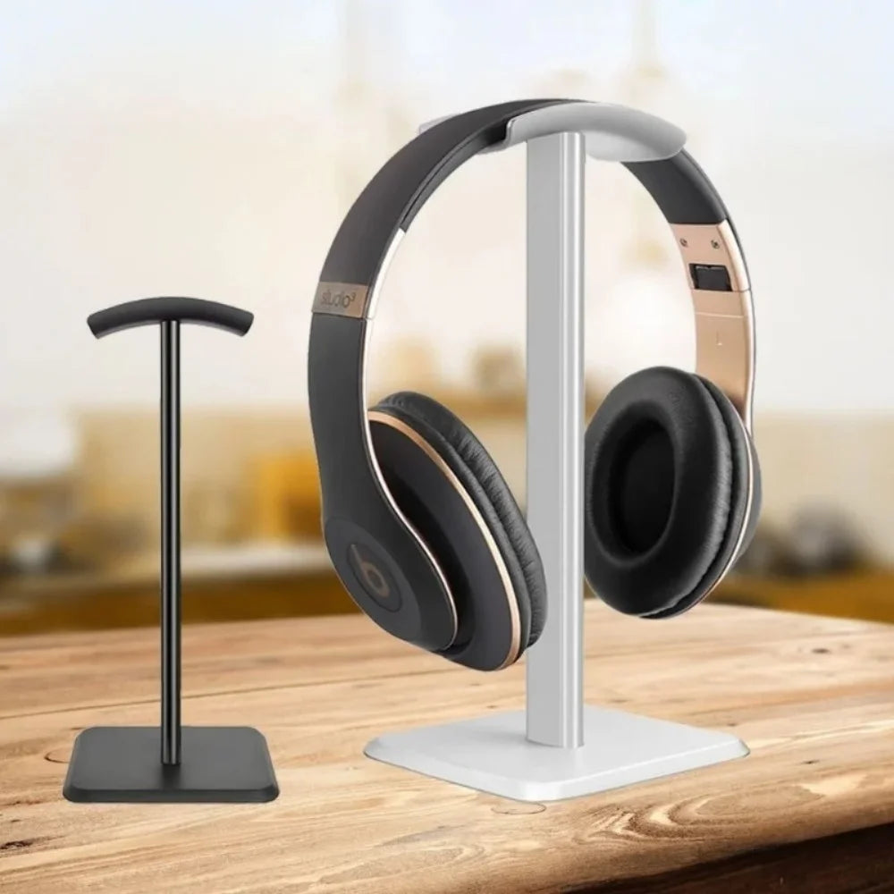 Headphones Stand Universal Aluminuim Alloy Headset Holder Supporting Flexible Headrest Desktop Gaming Earphones Hanger Bracket Qme