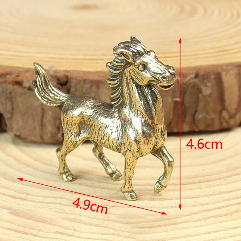 Antique Miniature Animal Ornaments Figurines Vintage Brass Mini Qme A07