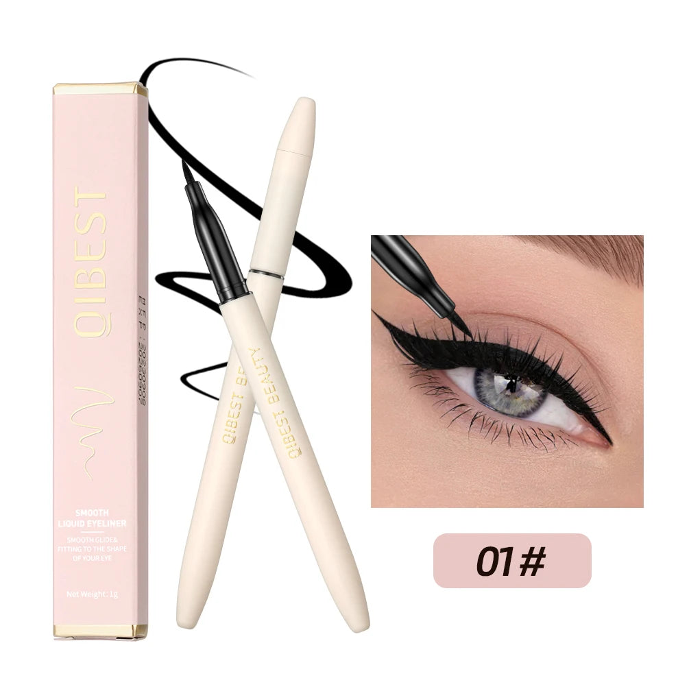 2023 Women 1 Pcs Eyeliner Liquid Pen Waterproof Long Lasting Quick Drying Smooth Makeup Beauty Matte Eyeliner Stamp Eye Pencil Qme black eyeliner China Mainland