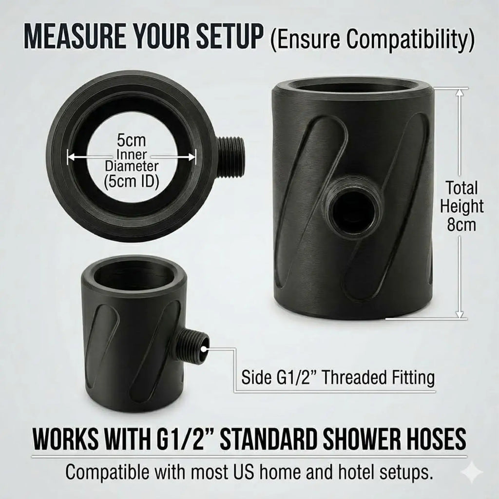 Men's Bathroom Shower Head High Pressure Wide Coverage Coarse Hole Handheld Bathroom Shower Head for Home Apartment Adults Qme