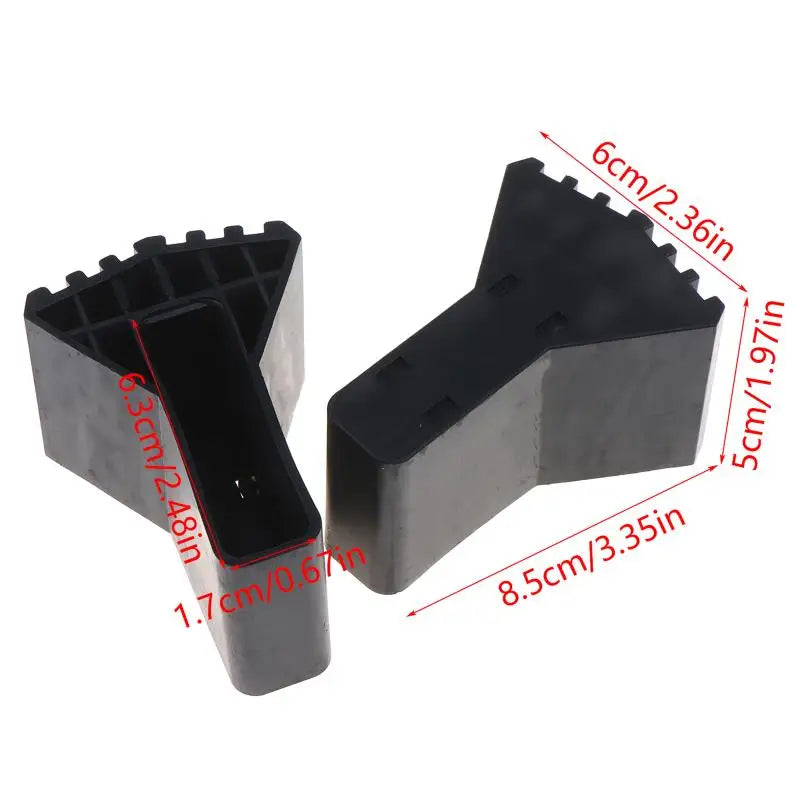 4Pcs Non-slip Ladder Feet Rubber Pads Foot Covers Furniture Mat Leg Chair Replacement Protectors Cover Black Anti Slip Pads. Qme 4PCS