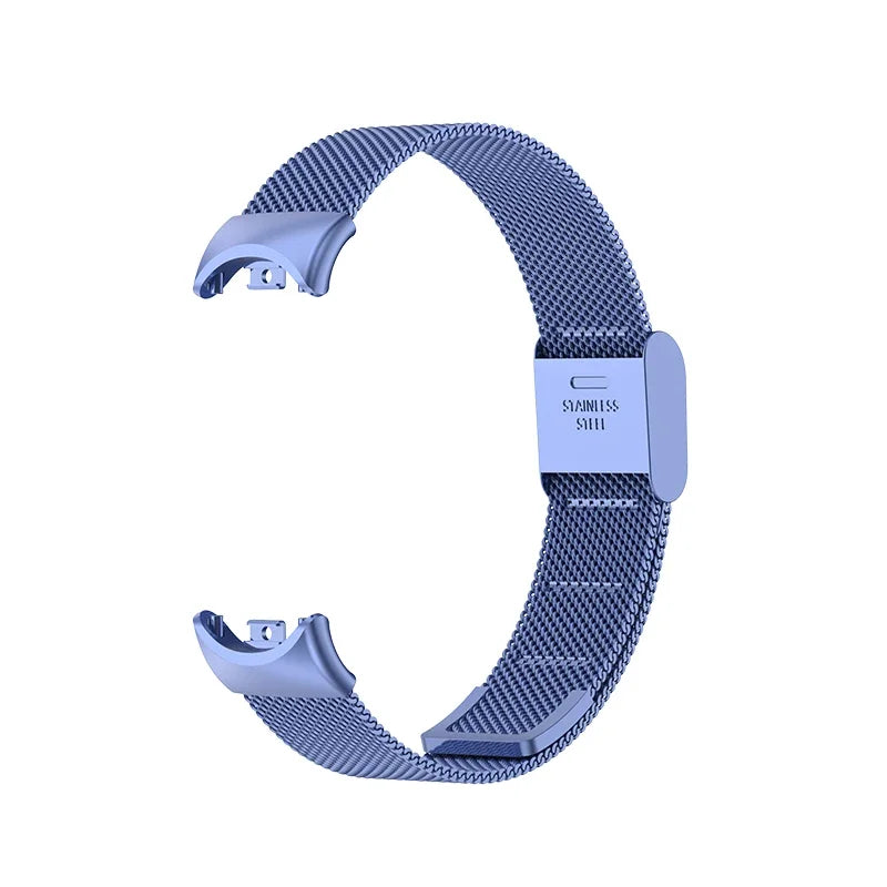 Metal Mesh Stainless Steel Strap for Xiaomi Mi Band 8 Smart Bracelet Replacement Accessories Watchband Miband 8 Smartwatch Qme MU for Miband 8